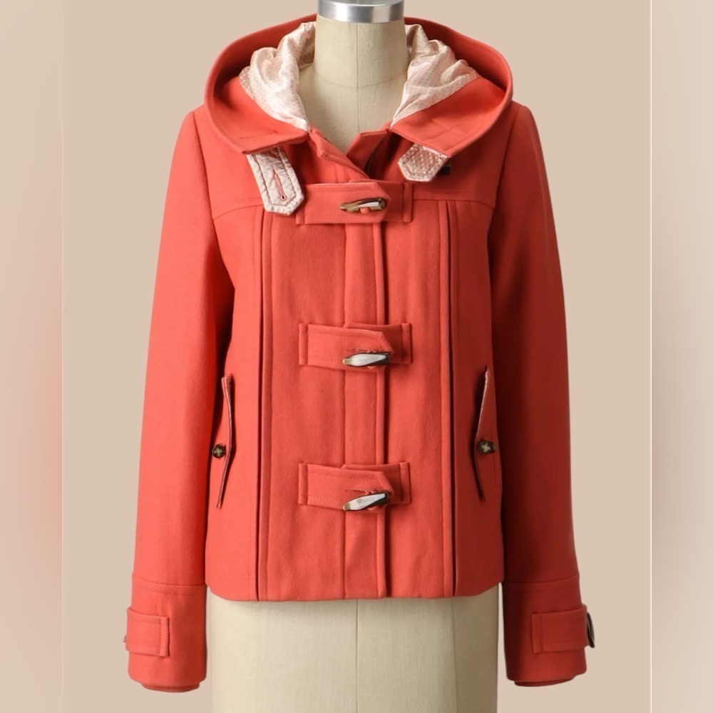 Anthropologie Elevenses First Frost Coat - Wool - Size 4